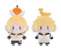 Zhongkaihua Anime Miku Plush Kagamine Rin Len Figura Cojín Relleno Suave Sofá Dormitorio Decoración del Hogar Regalos 15 cm