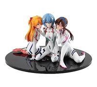 Zhongkaihua Ayanami Rei Mari Makinami Ilustre figura de Asuka Langley Soryu, figura de anime, modelo Pvc, caja de computadora, decoración de escritorio coleccionable (8 cm)