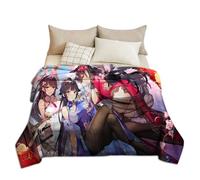 Zhongkaihua Azur Lane - Manta de franela Azur Lane, manta para siesta para cama, hogar, oficina, sofá, manta de forro polar, decoraciones de Navidad, regalos de cumpleaños