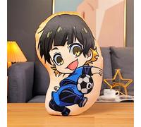 Zhongkaihua Blue Lock BACHIRA MEGURU - Figuras de Felpa de Dibujos Animados de Anime, Peluche de algodón de PP Suave de 45 cm, periférico Coleccionable para niñas y niños (17.7 Inch, BACHIRA MEGURU)