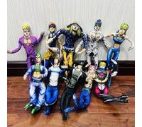 Zhongkaihua Bucciarati/Giorno/Joestar/Jotaro/Dio Brando - Figura de peluche JJBA de 28 cm, anime, suave, con forma humana con alambre integrado giratorio, divertidas decoraciones de almohada