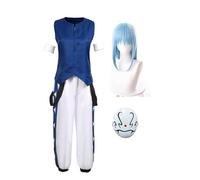 Zhongkaihua Disfraz de cosplay de That Time I Got Reincarnated as a Slime, disfraz de anime Rimuru Tempest, uniforme y pantalones para juegos de rol de anime de Halloween