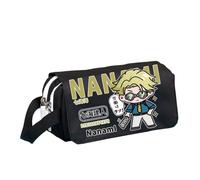 Zhongkaihua Estuche con estampado de anime JJK Gojo Satoru Itadori Yuji de gran capacidad para estudiantes para la temporada de regreso a clases, Negro tipo 6, 20 x 10 x 8 cm, Estuche para lápices