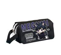 Zhongkaihua Estuche con estampado de anime JJK Gojo Satoru Itadori Yuji de gran capacidad para estudiantes para la temporada de regreso a clases, Negro tipo 8, 20 x 10 x 8 cm, Estuche para lápices