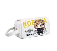 Zhongkaihua Estuche con estampado de anime JJK Gojo Satoru Itadori Yuji de gran capacidad para estudiantes para la temporada de regreso a clases, Blanco tipo 3, 20 x 10 x 8 cm, Estuche para lápices