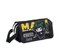 Zhongkaihua Estuche con estampado de anime JJK Gojo Satoru Itadori Yuji de gran capacidad para estudiantes para la temporada de regreso a clases, Negro tipo 2, 20 x 10 x 8 cm, Estuche para lápices