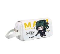 Zhongkaihua Estuche con estampado de anime JJK Gojo Satoru Itadori Yuji de gran capacidad para estudiantes para la temporada de regreso a clases, Blanco tipo 2, 20 x 10 x 8 cm, Estuche para lápices