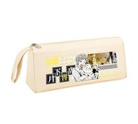 Zhongkaihua Estuche de algodón pequeño con cremallera Dazai Osamu/Nakahara Chuuya Anime Impreso Papelería Organizador Escuela Apertura Regalos para Estudiantes, Tipo 9, 21x6x9cm, Estuche para lápices