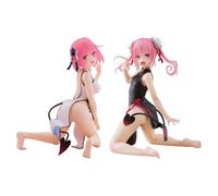 Zhongkaihua Figura de acción de anime Girl Cheongsam Momo Belia/Nana Astar Deviluke, figura de acción de PVC, 13 cm, modelo de figura, decoración de escritorio, adornos, regalos hechos a mano, figuras