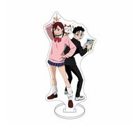 Zhongkaihua Figura de anime Dan Da Dan Soporte acrílico 4 piezas Ayase Momo/Okarun/Ayase/Shiratori Aira Figura de 15 cm Acrílico Colección de modelos de pie Decoración de escritorio Regalos