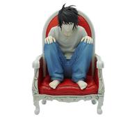 Zhongkaihua Figura de anime Death Note, figura L de silla sentada, estatua de anime Death Note, colección de figuras de acción, decoración de escritorio, regalos, 13 cm, PVC
