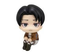 Zhongkaihua Figura de anime Look Up de Eren Jaeger Levi, modelo sentado, estatua de PVC, figuras de acción de anime, adornos coleccionables, decoración de escritorio, 10 cm