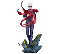 Zhongkaihua Figura de anime Satoru Gojo Figura de acción Battle Edition Red Swirl Effect Standing Statue PVC Figurine Model Desktop Ornaments