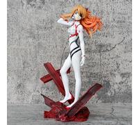 Zhongkaihua Figura de Asuka Langley Soryu de 9.84 pulgadas - Uniforme de disfraz de edición teatral - Figura de anime Periferia, modelo de PVC, estatua decorativa coleccionable (25 cm)