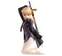 Zhongkaihua Figura de destino Saber Fate Stay Night Figura de sable Altria Pendragon Figura de acción 20 cm FGO Anime Figura de arrodillado Modelo Adornos Coleccionables