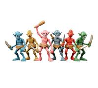 Zhongkaihua Figura de duende de 12 cm, kit de modelo de montaje de Goburin-san, figura de acción con accesorios intercambiables, modelo de PVC, decoración coleccionable para el hogar