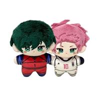 Zhongkaihua Figura de peluche de anime Rin/Sae con colgantes de peluche suave, llavero, bolsa, sofá, dormitorio, hogar, llavero, decoración, regalos coleccionables, 12 cm