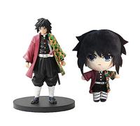 Zhongkaihua Figuras de anime y muñeca de peluche conjuntos combinados Shinobu/Giyuu/Tanjiro/Nezuko Figura Shinazugawa Sanemi Figura Anime Estatua Decoración Coleccionable Regalos