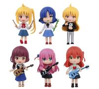 Zhongkaihua Figuras de Bocchi The Rock Goto Hitori/Kita Ikuyo/Yamada Ryo/Ijichi Nijika Figura de 10 cm PVC Bocchi The Rock Figura de acción 6 piezas Estatua Modelo Colección Decoraciones Regalos