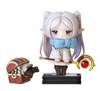 Zhongkaihua Frieren - Figura de anime de 18 cm, traje de invierno, cofre del tesoro, figura de acción de monstruo Frieren, modelo de PVC para decoración de escritorio del hogar, regalo de cumpleaños
