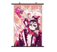 Zhongkaihua Hazbin - Póster de hotel con diseño de ángel en polvo, Alastor/Lucifer, póster de anime, tela para colgar, arte de pared para hotel Hazbin Merch Dormitorio Decoración del hogar