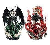 Zhongkaihua Hollow Ichigo and Black Wing Ulquiorra Figuras Grandes Anime Figuras de 2 Juegos de 32 cm Figura de acción Ichigo Cuerno Estatua Grande Deluxe Base Ver.