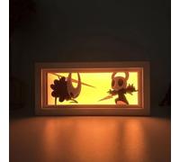 Zhongkaihua Hornet-can/caja de luz hueca, lámpara de anime, pantalla LED, diseño de canción de seda hueca, arte Papercut, caja de luz de anime, lámparas de noche, marco de decoración, regalos