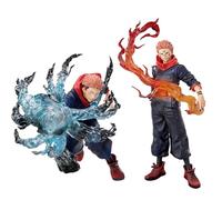 Zhongkaihua Itadori Yuji Set de 2 figuras de pose de combate JJK Merch Modelo de personaje de anime Ryomen Sukuna JJK Artículos de colección Decoración Regalo 16/21 cm
