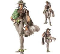 Zhongkaihua JJBA Figuras de anime de Gyro Zeppeli, estatua de acción súper articulada, accesorios intercambiables y móviles, modelos coleccionables, decoraciones de escritorio