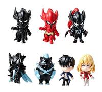 Zhongkaihua Juego de 7 figuras Sung Jin Woo, figura de Beru Igris Cha Hae-In de PVC de 7,5 cm, juego coleccionable de anime para escritorio, decoración de caja de PC, regalo para fanáticos