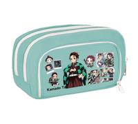 Zhongkaihua Kamado Tanjiro Kamado Nezuko - Estuche de lona inspirado en el anime, espacioso y elegante, organizador de papelería, regalo de vuelta a la escuela para niños, Tipo 6, 21cm x 5cm x 12cm