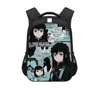 Zhongkaihua Kamado Tanjiro - Mochila escolar de anime para niños y niñas, mochila escolar Kamado Nezuko de lona de gran capacidad, unisex, mochila de viaje para estudiantes, vuelta a la escuela, Tipo