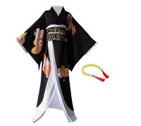 Zhongkaihua Kibutsuji - Disfraz de cosplay de Muzan, conjunto completo de uniforme de anime, kimono Kimetsu no Yaiba, disfraz de cosplay para Halloween
