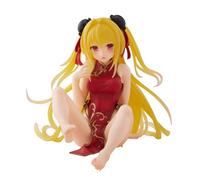 Zhongkaihua Konjiki no Yami Figura Cheongsam Ver.,13 cm Golden Darkness Kneeling Statue, figura de anime, modelos coleccionables, adornos de escritorio