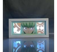 Zhongkaihua Lámpara de caja de luz de anime LED 3D, luz nocturna de corte artístico, tallado en papel, Code Geass Lelouch of The Rebellion, lámpara de figura para decoración del hogar, habitación y