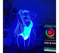 Zhongkaihua Luz nocturna 3D para niños de la luz de la noche de regalo led colorido dormitorio luz nocturna regalo anime cero dos habitaciones Darling in The Franxx luz fresca lámpara de noche 3D