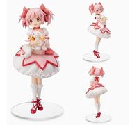 Zhongkaihua Madoka Kaname - Figura de niña de anime rosa de 23 cm, figura de Madoka Kaname, estatua de posición de pie, modelo de anime, adornos de escritorio