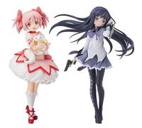 Zhongkaihua Madoka Kaname Figura Rosa Anime Girl Modelo 17 cm, Homura Akemi Figurine Cute Anime Girl Statue Japanese Anime Girl 16cm