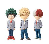 Zhongkaihua MHA Figuras de Bakugou Katsuki/Midoriya Izuku/Todoroki Shouto Mini figura de figuras de acción MHA Objetos coleccionables Decoraciones Regalos 7 cm PVC