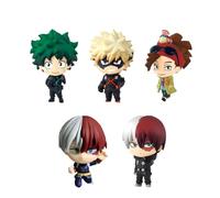 Zhongkaihua MHA Figures Bakugou Katsuki/Midoriya Izuku/Todoroki Shouto Figura Mini Modelo Estatua Figuras MHA Figura de acción Coleccionables Decoraciones Regalos 5CM PVC