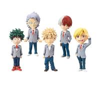 Zhongkaihua MHA Figures Bakugou Katsuki/Midoriya Izuku/Todoroki Shouto Figura Mini Modelo Estatua Figuras MHA Figura de acción Coleccionables Decoraciones Regalos 7CM PVC