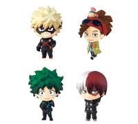 Zhongkaihua MHA Figures Bakugou Katsuki/Midoriya Izuku/Todoroki Shouto Figura Mini Modelo Estatua Figuras MHA Figura de acción Coleccionables Decoraciones Regalos 5CM PVC