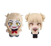 Zhongkaihua MHA Toga Himiko Figura Toga Himiko Look Up Anime PVC Modelo Plush Set 2pcs Home Desk Car Decoración Ornamento Regalo de cumpleaños para fans