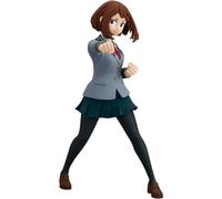 Zhongkaihua MHA Uraraka Ochako Figura Uniforme Ver. Modelo de acción de anime de 22 cm, estatua de PVC, decoración de escritorio para el hogar, adorno de cumpleaños de Navidad