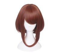 Zhongkaihua MHA Uraraka Ochako - Traje de cosplay con peluca para Halloween, carnaval, fiesta de disfraces para adultos