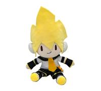 Zhongkaihua Miku Kagamine Rin - Almohada de felpa Kagamine Len de 28 cm, cojín de algodón PP de anime, relleno suave, para coche, hogar, Navidad, regalo de cumpleaños