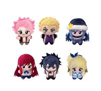 Zhongkaihua Natsu/Lucy Heartfilia/Erza Scarlet - Colgante de peluche de anime, figura de peluche suave de 10 cm, bonita cadena de anime, colección de decoración de mochila