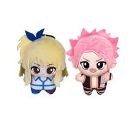 Zhongkaihua Natsu/Lucy Heartfilia/Erza Scarlet - Colgante de peluche de anime, figura de peluche suave de 10 cm, bonita cadena de anime, colección de decoración de mochila