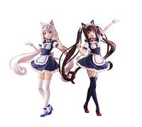 Zhongkaihua NEKOPARA Chocola - Figura de vainilla - Figura de acción de Catgirl de 20 cm, estatua de anime, periferia de PVC, decoración de caja de computadora para el hogar, regalo para fan