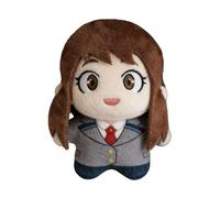 Zhongkaihua Ochaco Uraraka - Figura suave MHA Merch de 10 cm, bonito colgante de peluche de anime, llavero MHA, adorno colgante para mochila